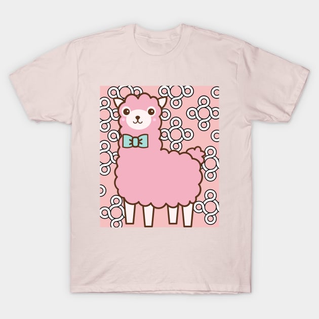 Pink Lama T-Shirt by PjesusArt